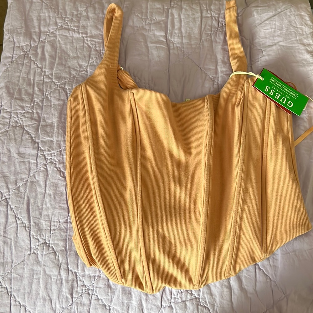 Light pink corset top from Guess.